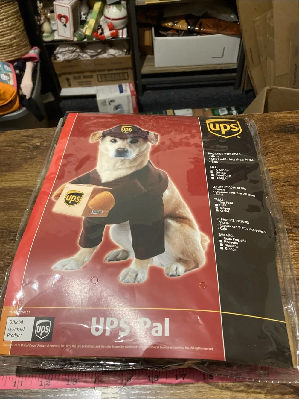 California Costumes UPS Pal dog costume